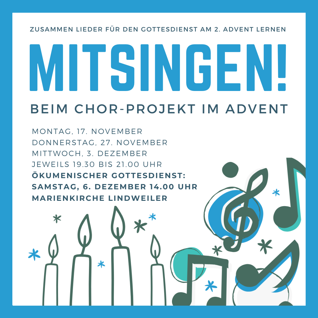 Du betrachtest gerade Chorprojekt im Advent