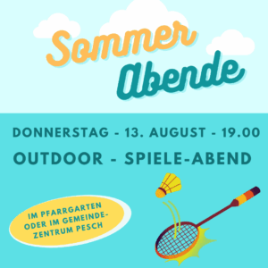 Mehr über den Artikel erfahren Outdoor-Spiele-Abend