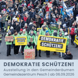 Mehr über den Artikel erfahren Ausstellung: Demokratie schützen!